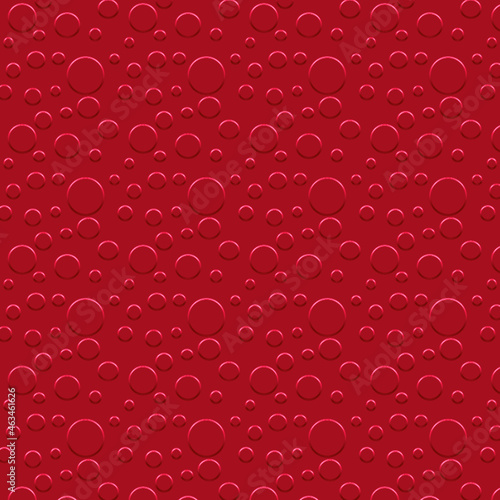 bolle rilievo rosso pattern