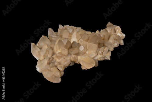 Photo of Quartz isolated on black background 