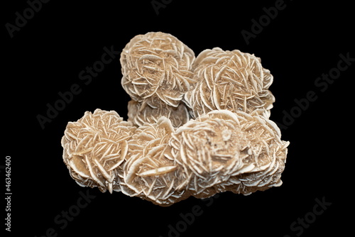 Photo of Gypsum isolated on black background 