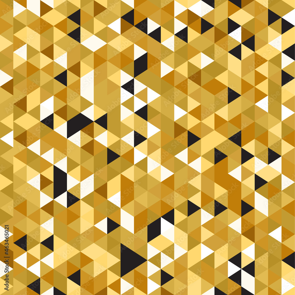 Geometric abstract background of golden squares Geometric abstract background of golden squares