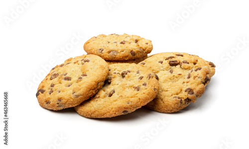 Simple Cookie Isolated, Oatmeal Sugar Bitten Cookies