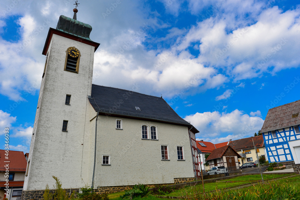 Kirche Breungeshain im Stadtteil von Schotten im Vogelsbergkreis / Hessen