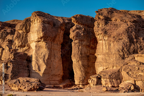 Wallpaper Mural View of the Solomon Pillars in Timna Park near Eilat, Arava Valley. Israel.  Torontodigital.ca