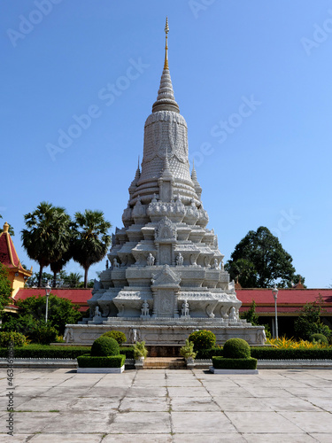 PHNOM PENH, CAMBODIA - Novemnber 2019: Royal Palace and silver Pagoda. © Aleksandra