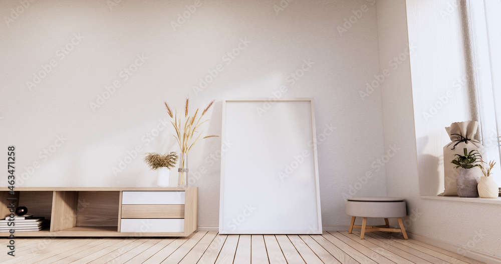 Shelf Cabinet minimalist, Modern japanese white room. 3d rendering. Shelf Cabinet minimalist, Modern japanese white room. 3d rendering.