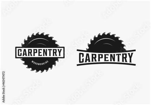 carpentry woodworking logo design inspirations
