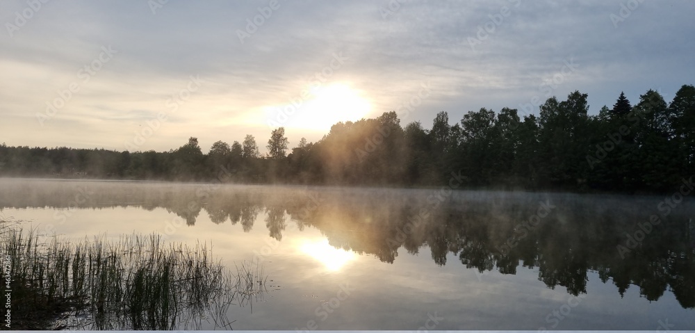 Foggy lake Foggy lake