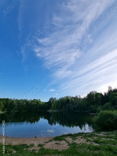 Clouds over the lake