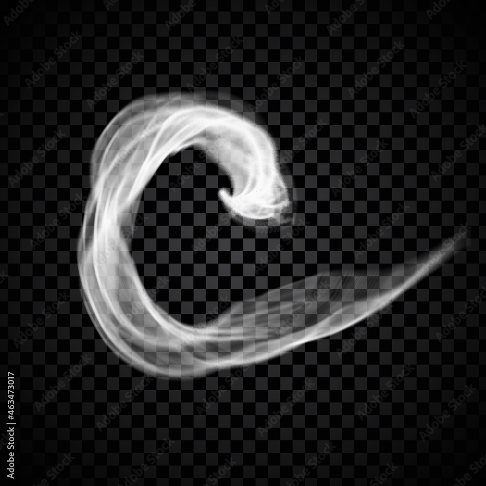 Steam smoke isolated on black transparent background. Steam smoke ...