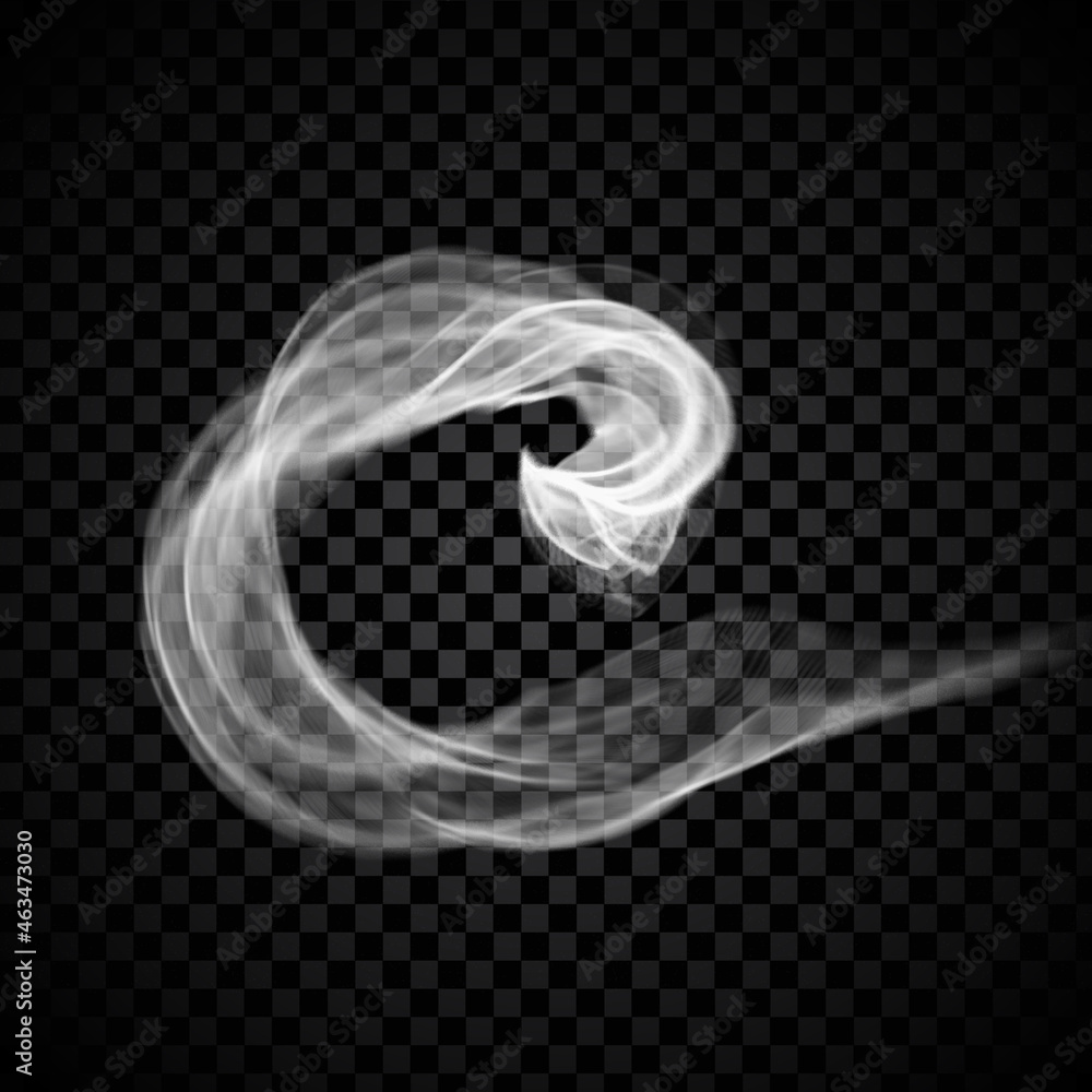Steam smoke isolated on black transparent background. Steam smoke ...