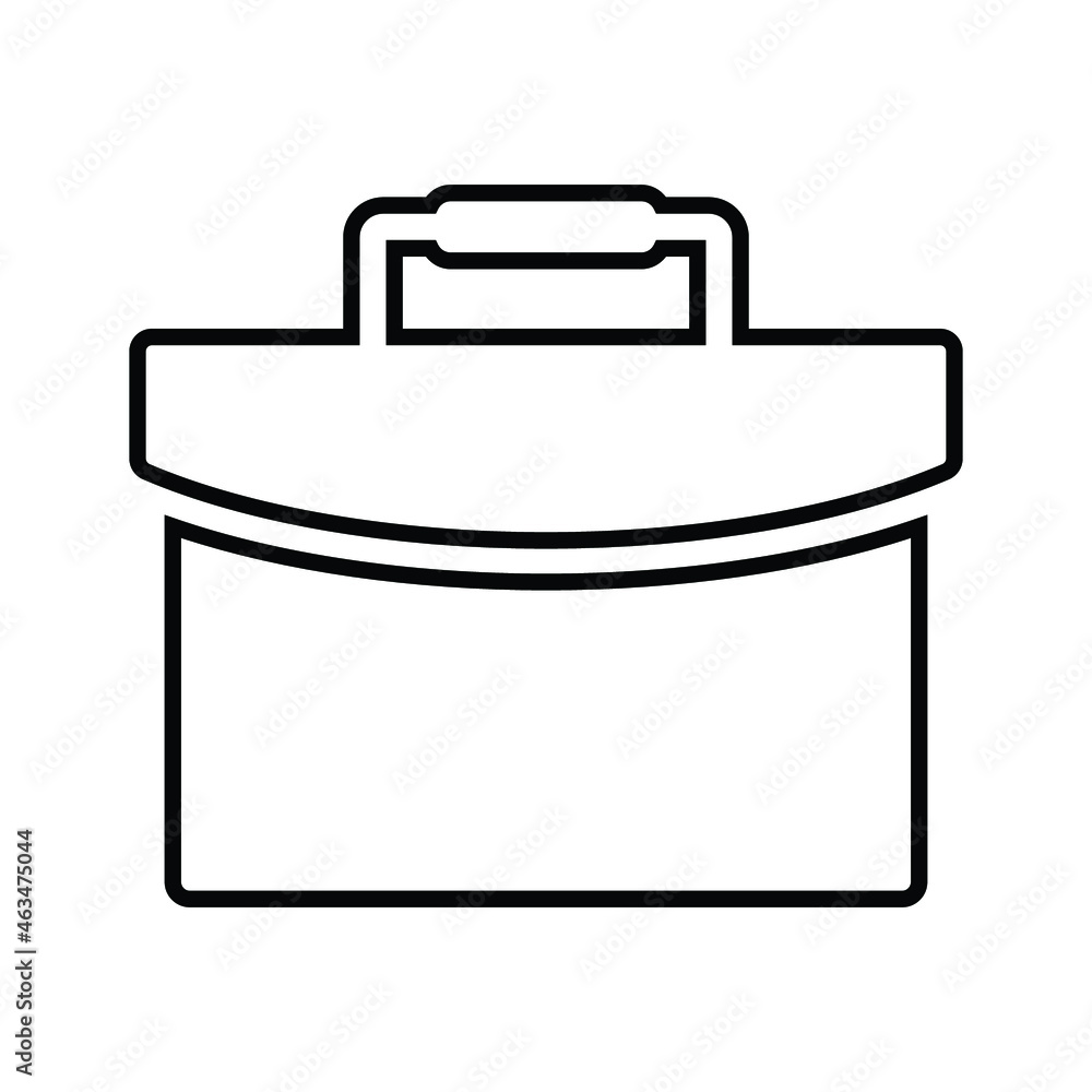 Bag, office, suitcase line icon. Outline vector. Bag, office, suitcase line icon. Outline vector.