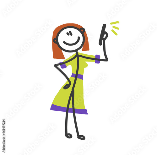 selfies, funny cartoon characters being photographed
