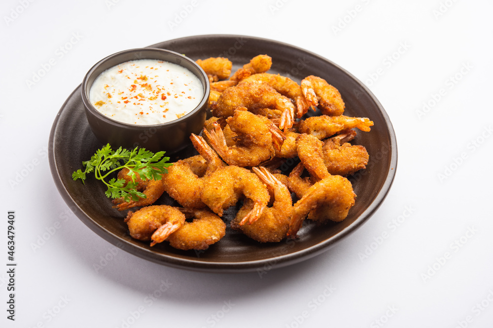 Jheenga fry or prawn or shrimp pakoda or fritter Jheenga fry or prawn or shrimp pakoda or fritter