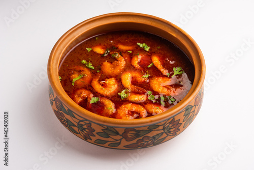 Prawns or shrimp or zinga masala curry photo