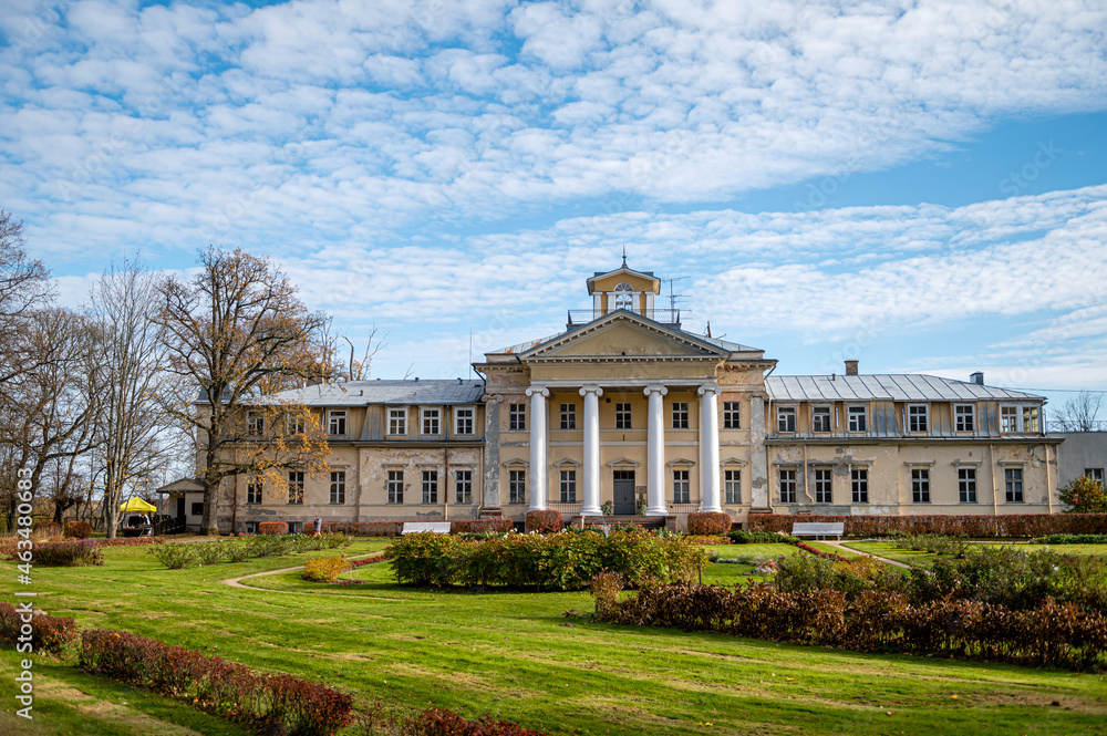Krimulda manor or palace in Gauja National Park near Sigulda, Latvia