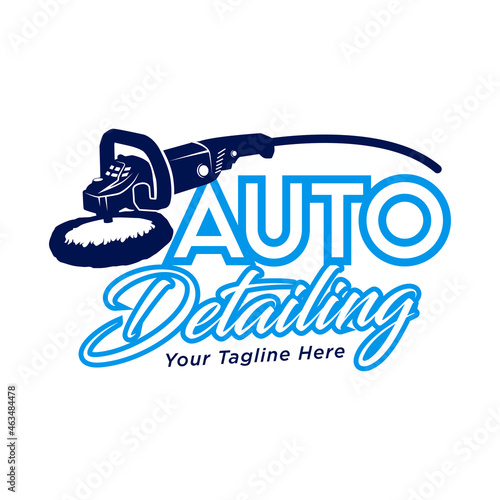 logo template auto detailing,polish tool auto detailing,silhouette polish vector