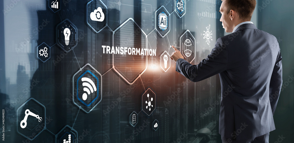 Business Digital Transformation. Future and Innovation Internet and network concept. Technology background Business Digital Transformation. Future and Innovation Internet and network concept. Technology background