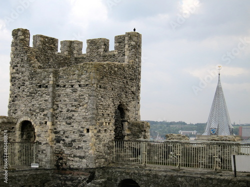 The castle ruins of Chatham in Kent England