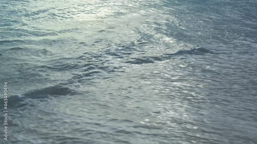 Sea waves on the shore of a sandy beach Sea waves on the shore of a sandy beach