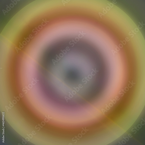 Composizione astratta computerizzata con cerchi e sfumature di colori photo