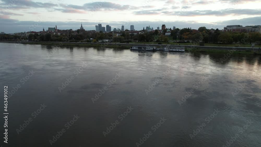 Panorama of the city of Warsaw, Poland. Panorama of the city of Warsaw, Poland.