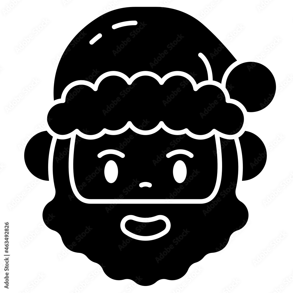 santa claus boot solid icon santa claus boot solid icon