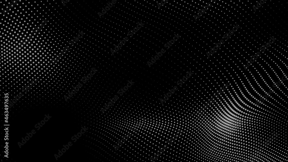 Dot white black wave technology texture background. Abstract big data digital concept. 3d rendering. Dot white black wave technology texture background. Abstract big data digital concept. 3d rendering.