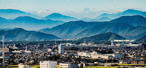 小牧山城天守から見た景色
濃尾平野