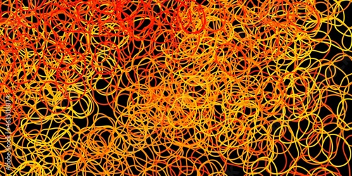 Dark orange vector texture with memphis shapes.