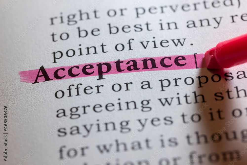 definition of acceptance Stock Photo Adobe Stock definition of acceptance Stock Photo Adobe Stock