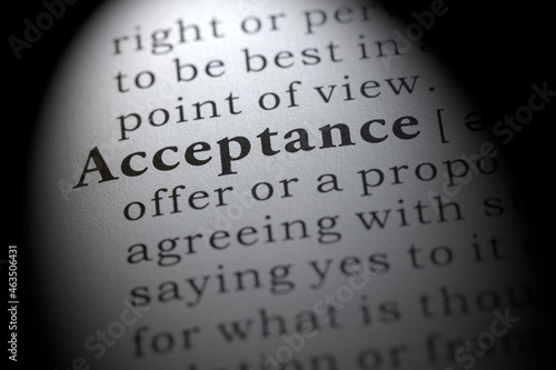 Tableau sur toile definition of acceptance