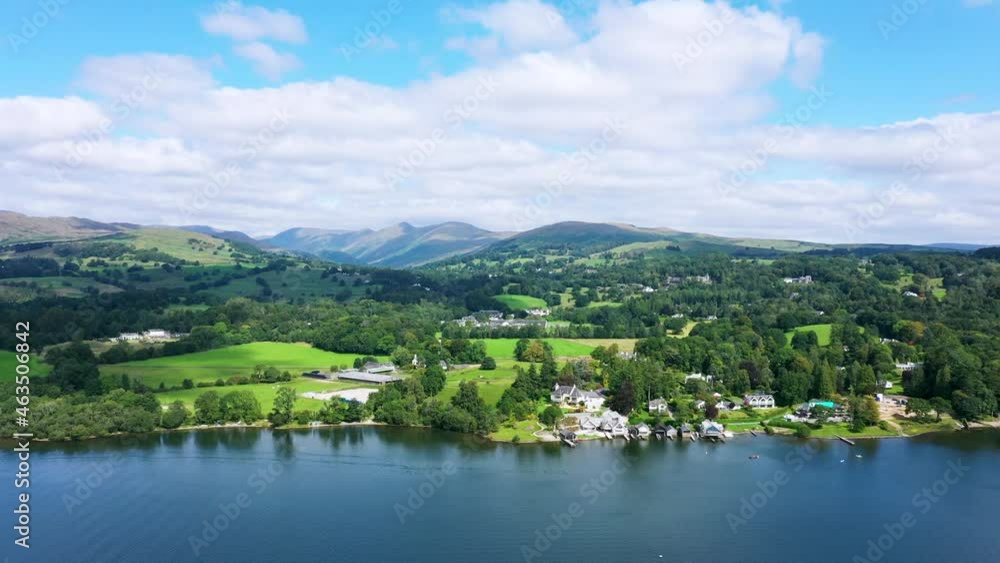 Windermere, Lake District Aerial Drone View Windermere, Lake District Aerial Drone View
