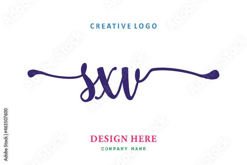 SXV lettering logo is simple, easy to understand and authoritative