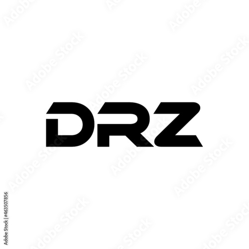 DRZ letter logo design with white background in illustrator, vector logo modern alphabet font overlap style. calligraphy designs for logo, Poster, Invitation, etc. © Aftab