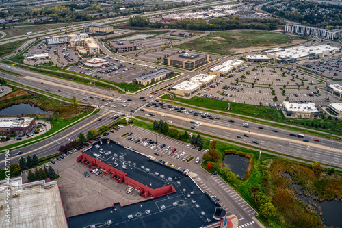 Aerial View of the Twin Cities Suburb of Woodbury, Minnesota