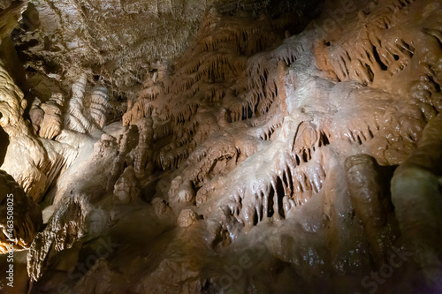 Interior view of Balcarka cave, part of Moravian Karst in South Moravian Region, Czech Republic photo