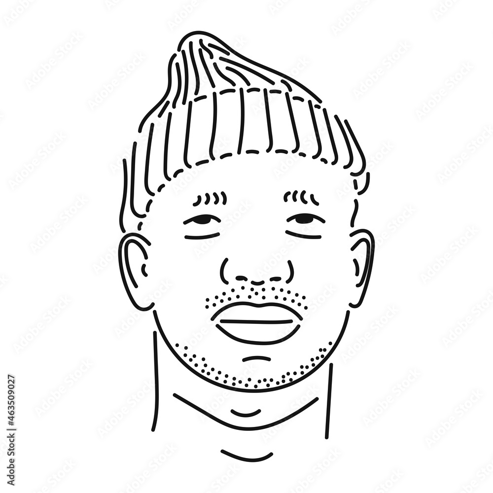 Obraz premium a person's character is striped