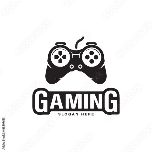 Joystick controller vector icon illustration for gaming esport logo design