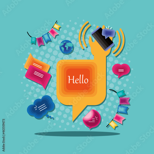 world hello concept