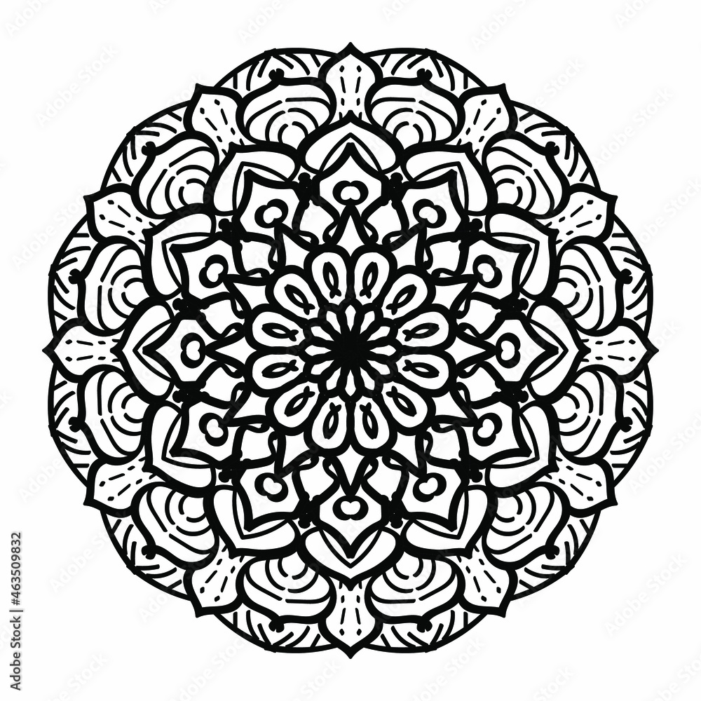 Vector round abstract circle. Mandala style Vector round abstract circle. Mandala style