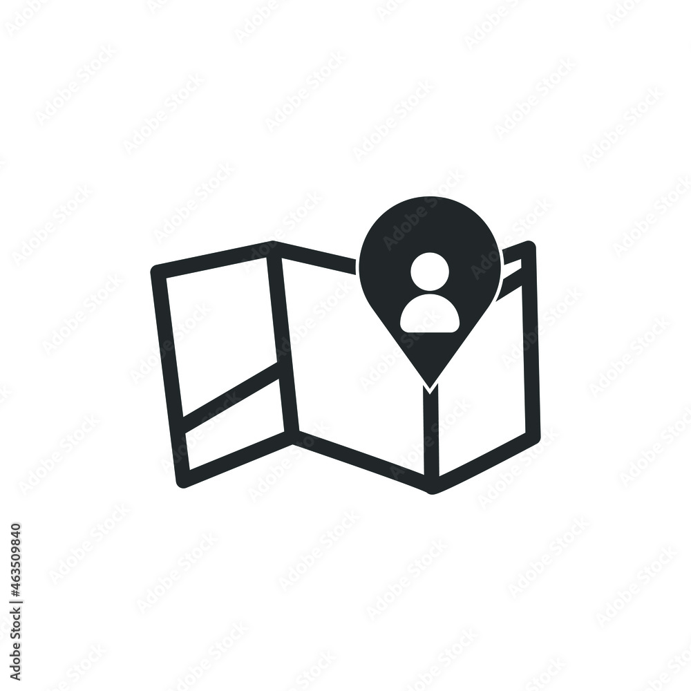 Gps vector icon illustration sign Gps vector icon illustration sign