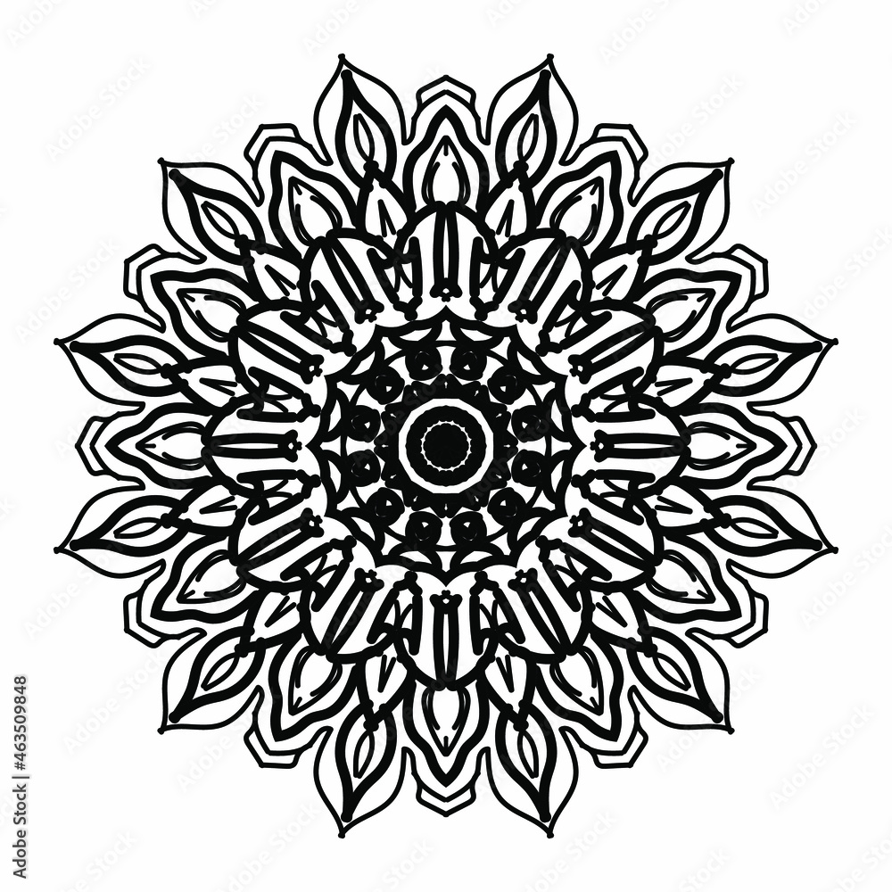 Vector round abstract circle. Mandala style Vector round abstract circle. Mandala style
