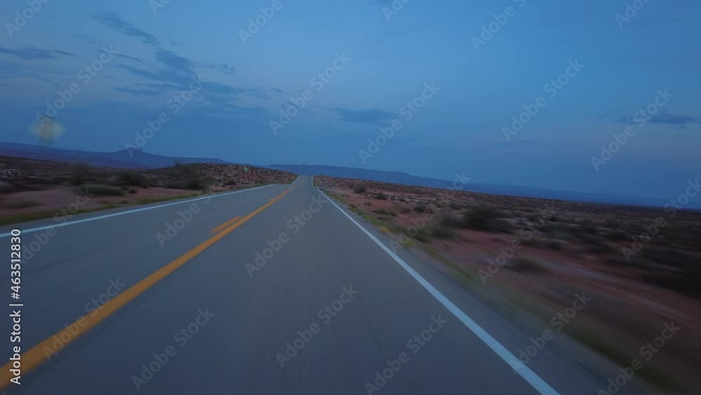 Driving Plate Utah Desert Highway 261 Southbound Evening Multicam Set 04 Front View Southwest USA Driving Plate Utah Desert Highway 261 Southbound Evening Multicam Set 04 Front View Southwest USA