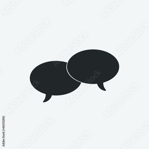 Chat_bubble vector icon illustration sign