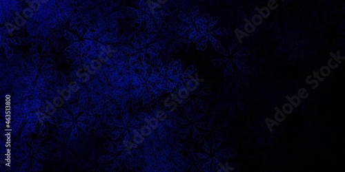 Dark blue vector background with bent lines.