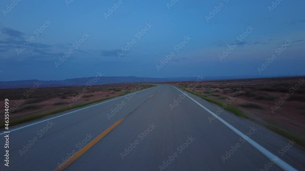 Driving Plate Utah Desert Highway 261 Southbound Evening Multicam Set 05 Front View Southwest USA Driving Plate Utah Desert Highway 261 Southbound Evening Multicam Set 05 Front View Southwest USA