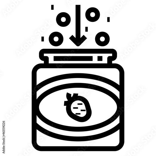 food addictive line icon