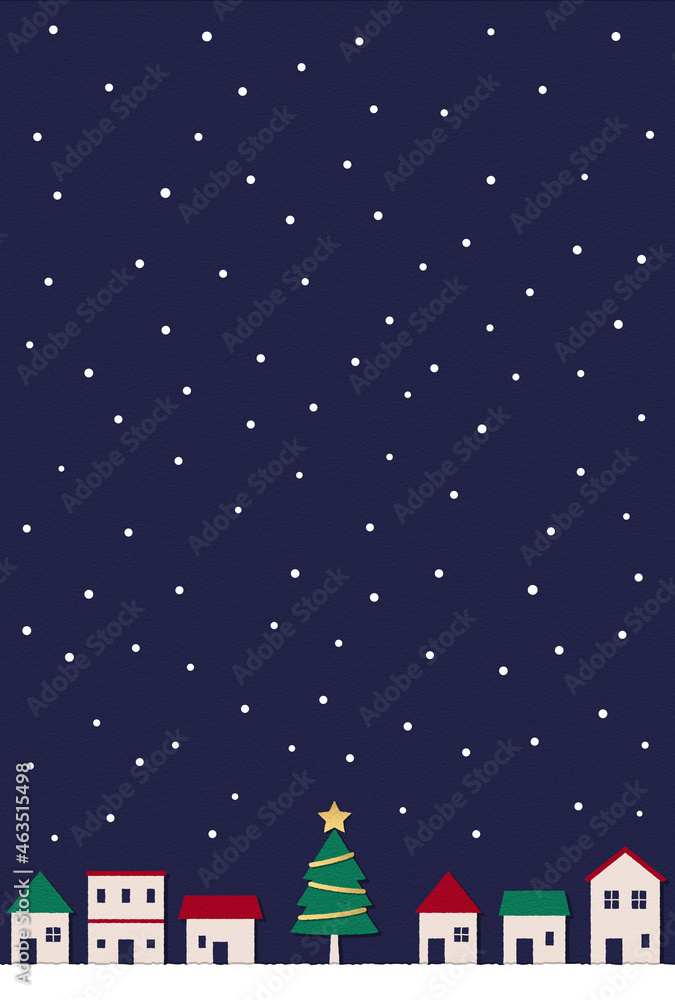 ポストカード_クリスマスのまち ポストカード_クリスマスのまち