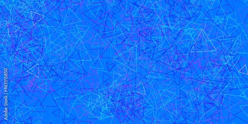Light Blue, Red vector texture with random triangles.