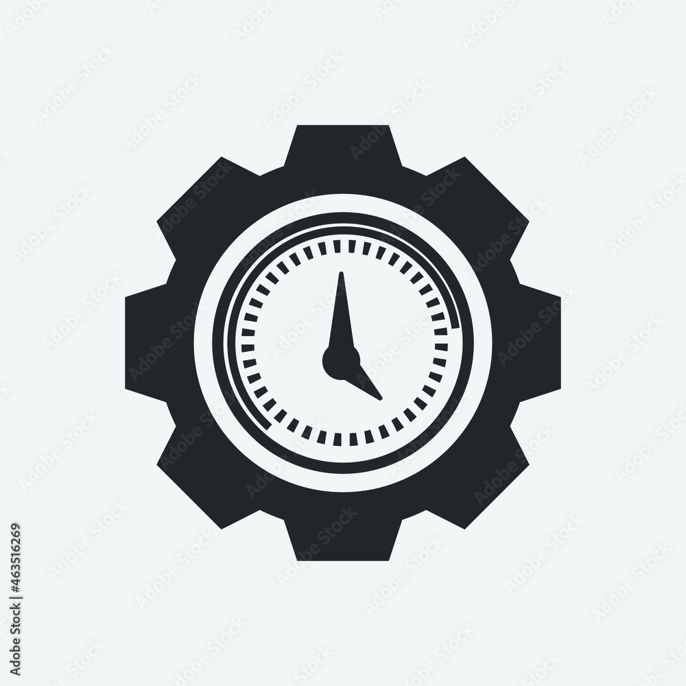 Time_management vector icon illustration sign